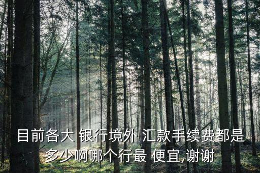 哪家銀行國際匯款便宜,匯款到香港手續費 哪家銀行便宜