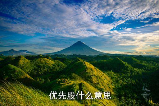 中國大冶優先股是什么,優先股兩個優先是什么