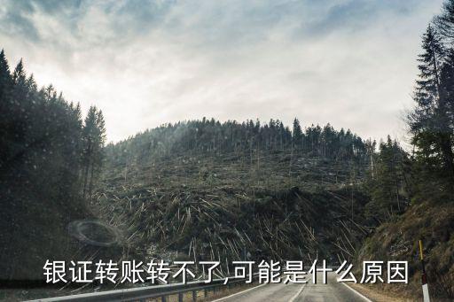 銀證轉賬轉不了,可能是什么原因