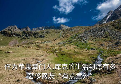作為蘋果掌門人,庫克的生活到底有多奢侈網友“有點意外”