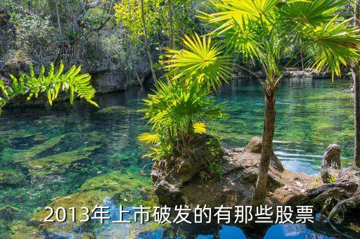 2013年上市破發的有那些股票