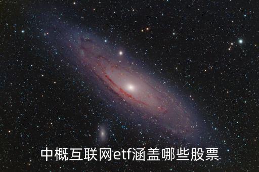 中概互聯網etf涵蓋哪些股票