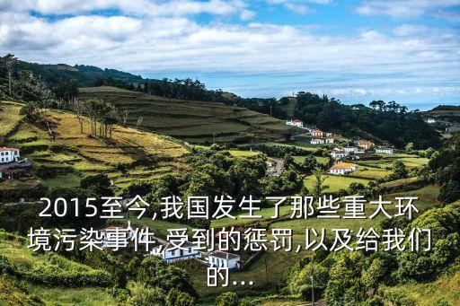 2015至今,我國發生了那些重大環境污染事件,受到的懲罰,以及給我們的...