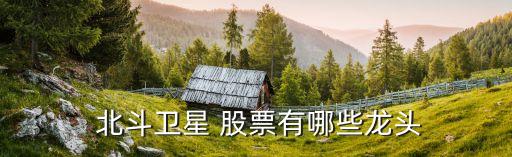  北斗衛星 股票有哪些龍頭