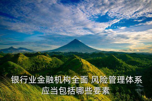  銀行業金融機構全面 風險管理體系應當包括哪些要素