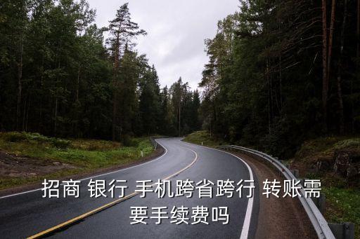 招商手機銀行轉賬費用