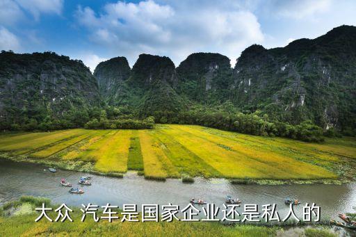 大眾 汽車是國家企業還是私人的