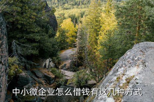 中小微企業怎么借錢有這幾種方式