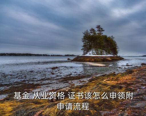  基金 從業(yè)資格 證書該怎么申領附申請流程